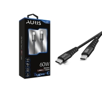 Auris CB29 Usb-C To Type-C  Metal 60Watt Şarj ve Data Kablosu