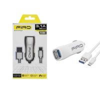 Auris FR-CR04 Araç Şarj Aleti Seti Micro USB Kablo