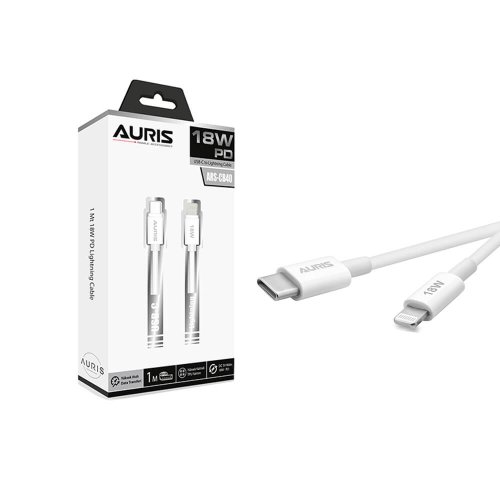 Auris CB40 Eco Usb-C Lightning 18 Watt 100cm PD Teknolojisi