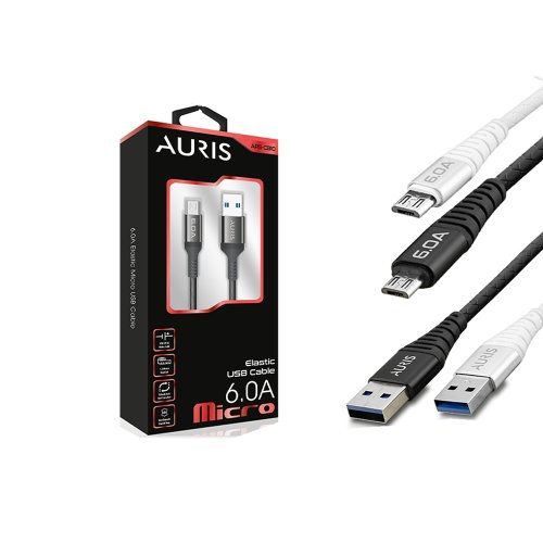 Auris CB10 USB Micro 6A Metal Kablo